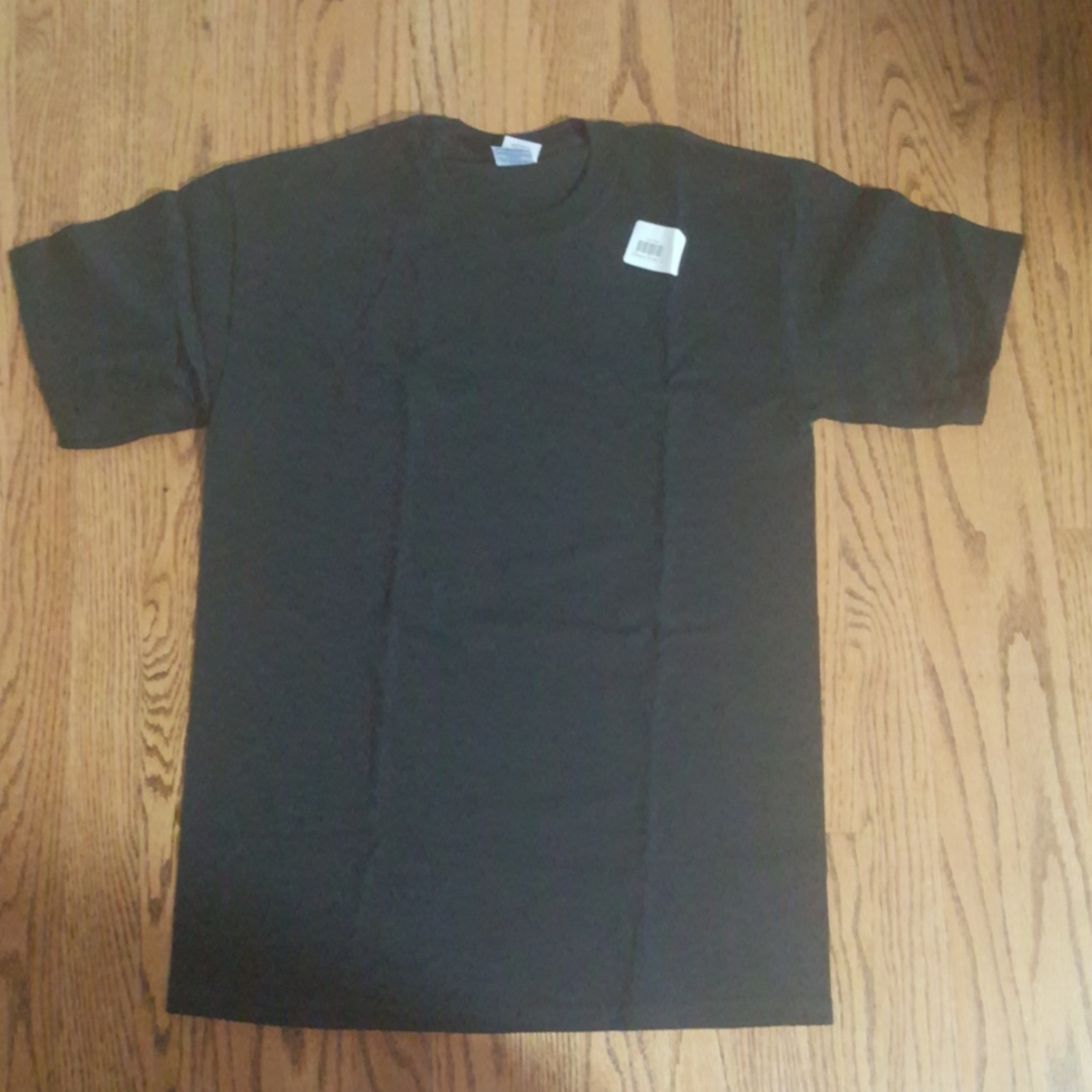Men's Gildan black 100% pure cotton t shirt medou